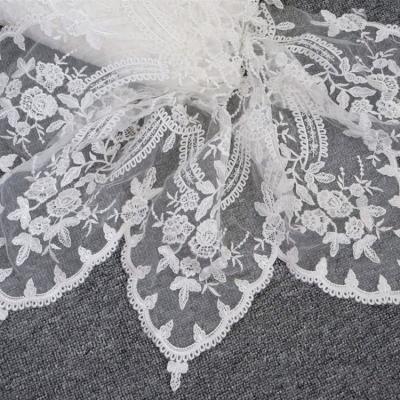 China Handmade Exquisite Embroidery Lace DIY Clothing Lengthened Skirt Lace Material for sale