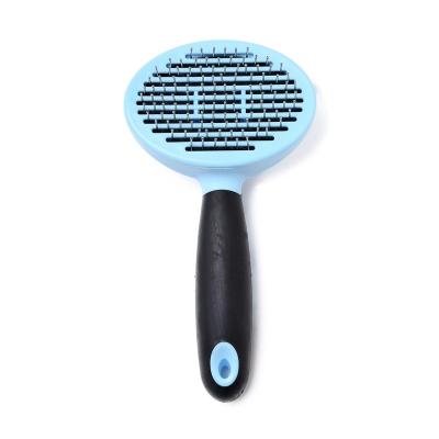 China Manufacturer Supply Pet Grooming Brush Self Cleaning Dog Cat Beauty Brush Remove Dog Hair Stocked Comb for sale