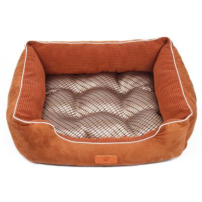 China Breathable Orthopedic Sleep Sofa Chunky Soothing Washable Cushion Felt Cooling Pet Bed for sale