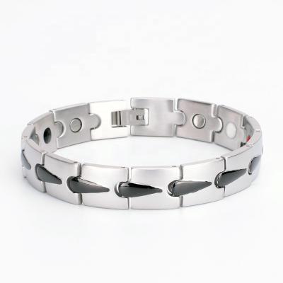 China FASHIONABLE Titanium Steel Bracelet Men's Magnet Couples Bracelet for sale