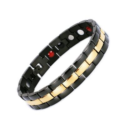 China FASHIONABLE Pure Titanium Magnet Bangle Men's Titanium Jewelry Germanium Grain Bangle Steel Wholesale for sale