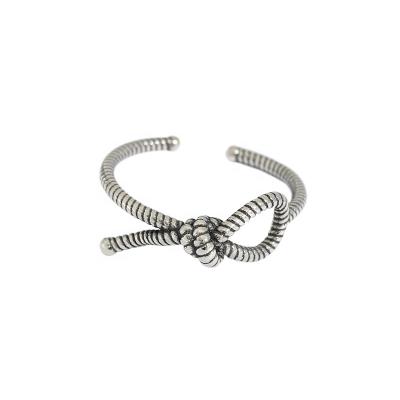 China Tasty Love Ring Tiny Twist Stacking Ring Romantic Knot Memory Rope for sale