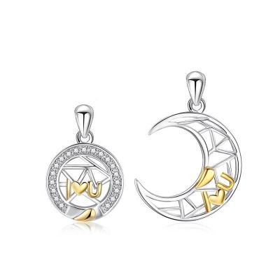 China Fashion Jewelry TRENDY Moon Sun Designed 14K Plating Pendant for sale