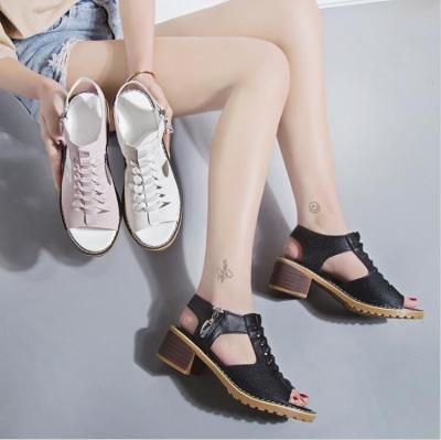 China Wholesale Trend Fashion Fish Mouth Side Zipper Flat Waterproof Women's Summer Platform Shoes for sale