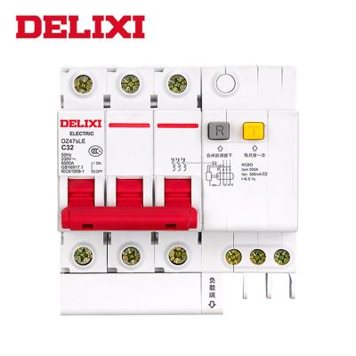 China Household Delixi CDB6i Series AC 230V 400V 4P 32A Surge Residual Current Circuit Breaker for sale