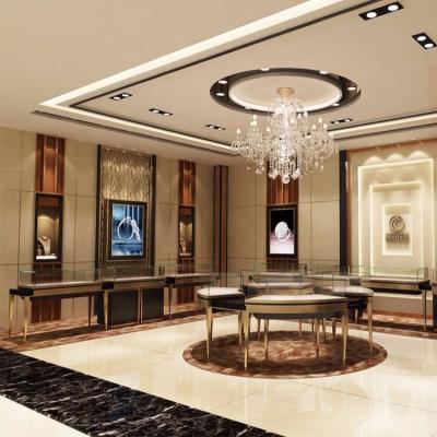 China High Quality Custom Wholesale Retail Store Jewelry Display Furniture Jewelry Shop Counter Useful Glass Design for sale