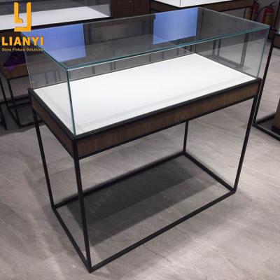 China Modern or Customized Wooden Watch Shop Display Showcase Display Table Cabinet for Watches and Jewelry for sale