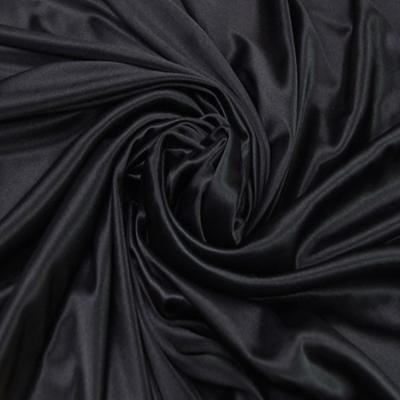 China Black Newly Cheap 100 Polyester Satin Fabric Anti-Static for sale