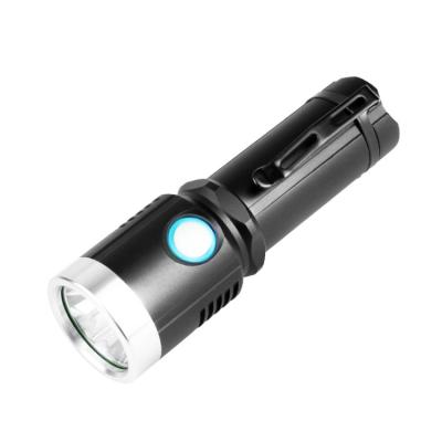 China High Light 4 Signal LED Rechargeable Flashlights Aluminum Alloy Flashlights Ultra Light Tactical Flashlight OEM for sale