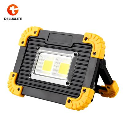 China Outoors LED Work Light Portable Solar Rechargeable Flood Light USB Flashlight Adjustable Camping Lights Bright Vegas for sale