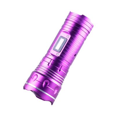 China Fish Attracting 3 LED Flashlights Aluminum Alloy Rechargeable Fish Lights Blue Light Night Lights OEM Flashlights for sale