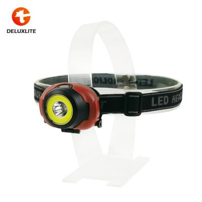 China Hot Sales OEM Mini Light Weight Dry Batteries Durable Headlamp Head Torch Lights for sale