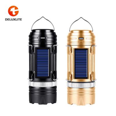 China Multi Size Funcional Outdoor LED Solar Camping Lantern Big Zoom Power Bank Zoom Outlet OEM USB Camping Light Solar for sale