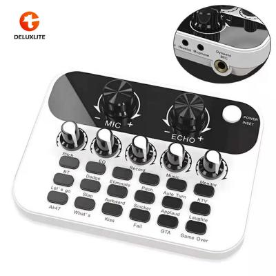 China Perfect Sound Mixer USB Music Sound Card External Multifunctional Android Computer Sound Cards for sale