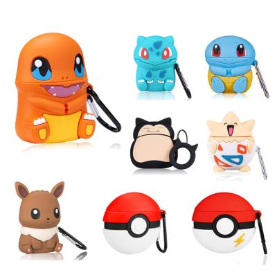 China Luxury Cute 3D Silicone Case Cartoon Silicone Earphone Accessories 1 Designer Charging Earphone Case 2 Covers Case For Airpod Case for sale