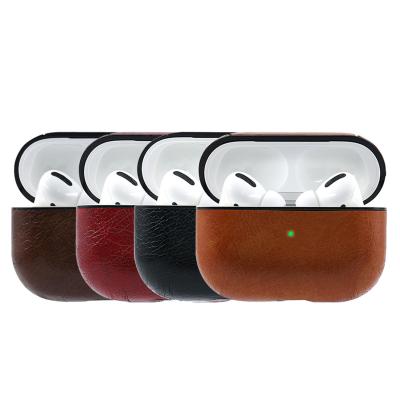 China Luxury Design High Quality Leather Case Design Earphone Leather Case For Airpod Case For Airpods 3 Case Cover for sale