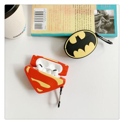 China Cute Silicone Case 3D Cartoon Headphone Case Marvel Earphone Case For Airpods 1/2 Cover Device For Airpod pro for sale