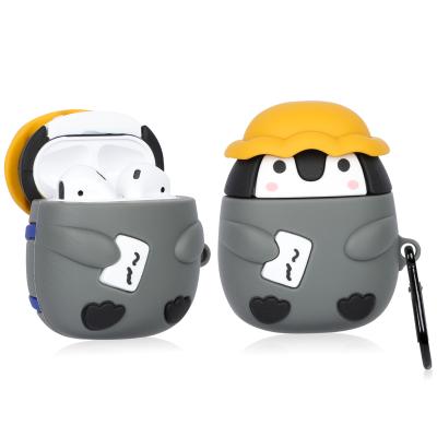 China Lovely Silicone Case Dropshipping Cartoon Penguin Pig Covers For Airpods Pro Wireless Earphone Protective Air Pod for sale