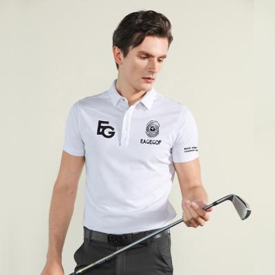 China Latest High Quality Anti-wrinkle Mens Character Letters Golf Polo Shirts Tennis Club Customization Support for sale