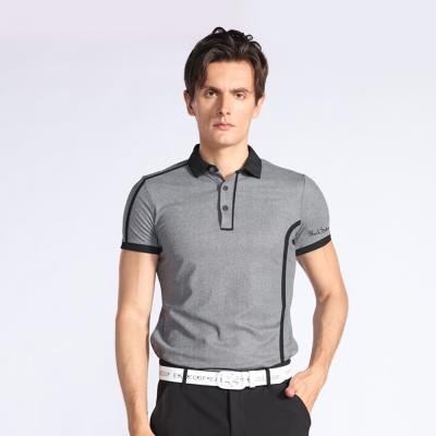 China Anti-Wrinkle New Arrival Stripped Placket Polo Tshirt Men's Golf Thin And Cool Breathable In Summer Anti UV for sale