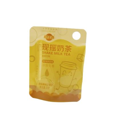 China Moisture-Proof Cold Brew Liquid Milk Tea Holder Up Spout Pouch Milk Tea Spout Pouch Hand Shaking Milk Tea Packing Pouch for sale