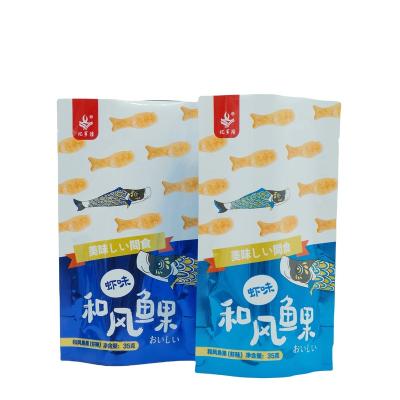 China French Fries Food Moisture Proof Blown Bag Popped Food Packaging Plastic Pouch Can Stand With Food Grade Aluminum Zipper Bag for sale