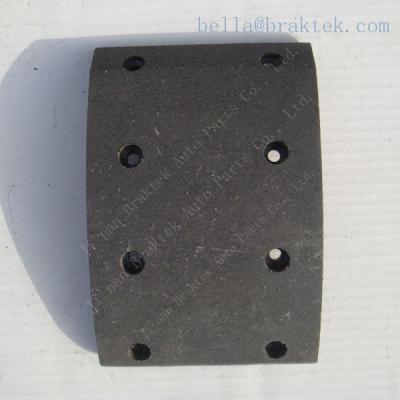 China Semi-metal Hino trucks brake shoes, brake sheet, export products truck brake lining for sale