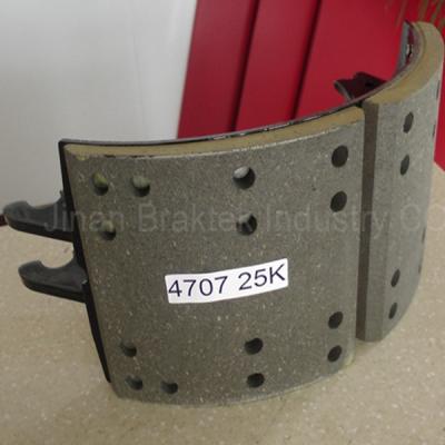 China Semi-metal brake shoe 4707 for heavy truck trailer for sale