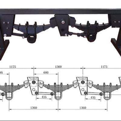 China Cheap Price 3 Axle 40 Ton Semi Bed Trailer Low Use Air Suspension Trailer Parts for sale