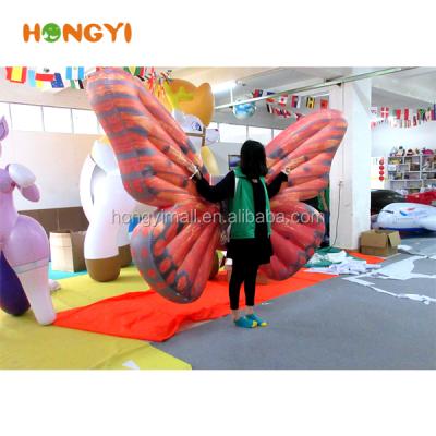 China Custom Made Various Color Custom Inflatable Butterfly Wings Clothing For Advertising Performance Party Decoration for sale