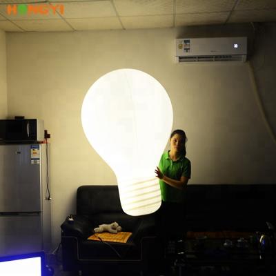 China Promotion Party Advertising Giant Outdoor Decorative Advertising Lighting Inflatable LED Bulb for sale