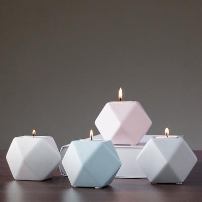 China Nordic Home Decoration Candle Holder Ceramic Candlestick For Room Decoration Wedding Romantic zu verkaufen