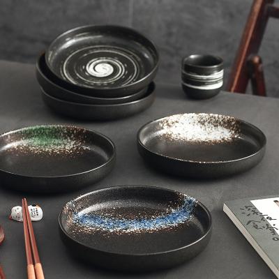 중국 Viable Wholesale 8 inch Japanese Round Ceramic Dish for Western Food, Salad Bowl, Deep Soup Dish 판매용