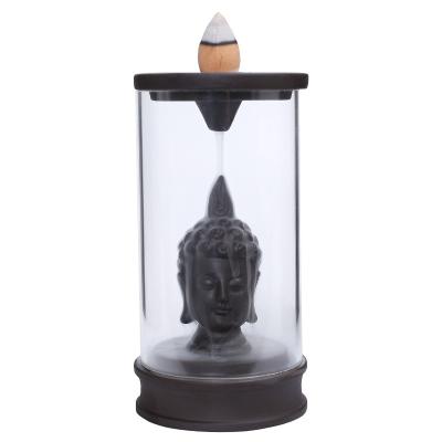 Китай Chinese Incense Waterfall Backflow Ibuddha Buddha Censer With Wind Cover продается