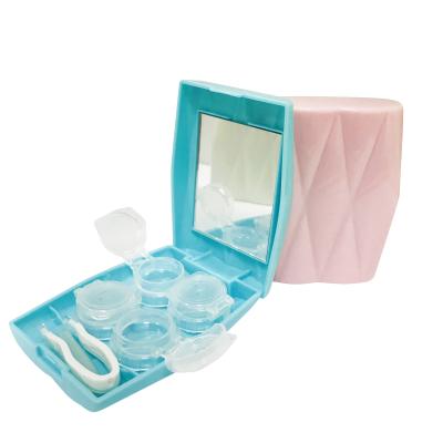 China Contact Lenses Storage Contact Lens Case Container Contact Lenses Kit Wholesale Eyes Colorful Eyew Logo Packing Pcs Color Clean Custom Made Simple Plastic for sale