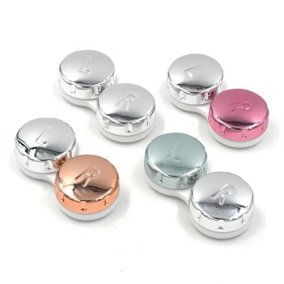 China Durable Portable And Durable Colored Eco - Friendly Material Luxury Contact Lens Cases for sale