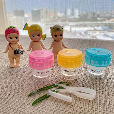 China Brand New PP+silica Gel Easy To Carry Solution Contact Lenses Cases Double Set Boxes for sale