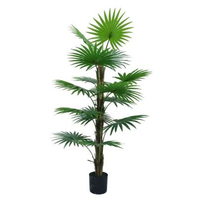 China 150cm realistic factory fan direct wholesale artificial palm tree outdoor and indoor tropical plant for sale