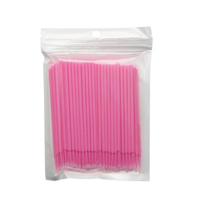 China Eco-friendly Wholesale Pink Blue Purple White Multiple Colors Micro Dabs Makeup Applicator Sticks Buds Cosmetic Makeup Tools Cotton Swabs for sale