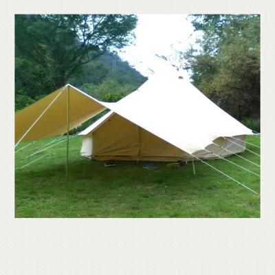 China Extended Bell Type Glamping Tent Factory 6m Tent With Stove for sale