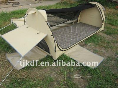 China Fiberglass Canvas Double Loot Tent TJ-KDF-7809 for sale