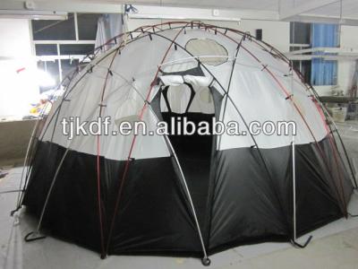 China 13-15 sqm Aluminum Tent Geodesic Dome Hemispheroid Tent for sale