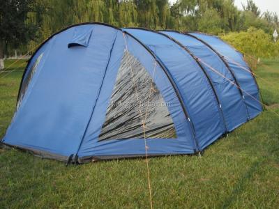 China Waterproof 6 Person Family Camping Tent Large Outdoor Tunnel Tent for sale