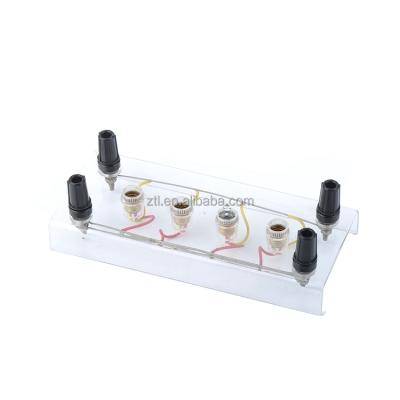 China Educational Type Physical Science Electricity Electricity Equipment Small Acrylic Base for sale