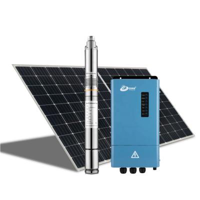 China Commercial DC Solar Water Pump 1hp Screw Water Pump Automatic DC Submersible Solar Solar System 110v for sale