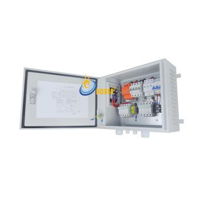 China Custom Solar AC 2in1 PV Solar Electrical Box Combiner Pumping System PV Combiner Box for sale