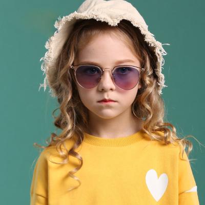 China Glassess Fashion Style Kids Eyewear Metal Protective Sun Shade Girls Sun Glasses UV Protect Kids Sunglasses 2022 Kids Sunglasses for sale