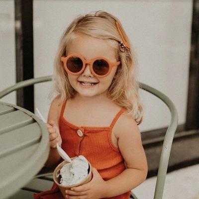 China 2021 Adult Trendy Children Round Shaped Sunglasses In Unique Colors Gifts Cute Child Sunglasses Uv400 Round Shaped Sun Glasses Boys Kids Baby Children Sunglasses for sale