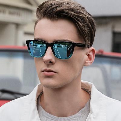 China Hot Sale Environmentally Friendly Polarized Designer Custom Logo Fashion Driving Square Frame Sun Glass Sunglasses Masculine Men for sale