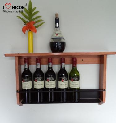 China Custom Antique Design Wall Mounted Custom Wooden Showroom Wall Mounted Beer Display Retail Store Wine Rack Wine Rack Display Rack for sale